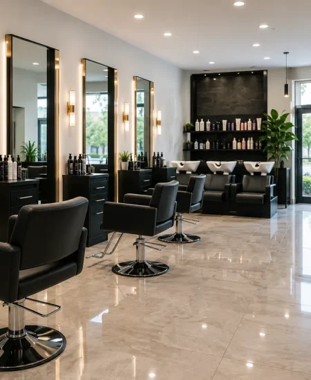 Clean modern salon interior in Linthicum Heights MD